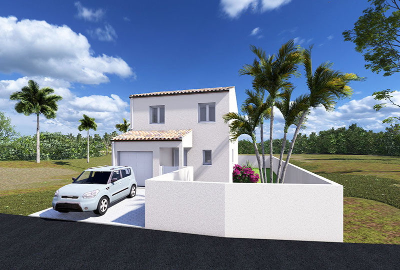 Façade villa plain-pied Béziers