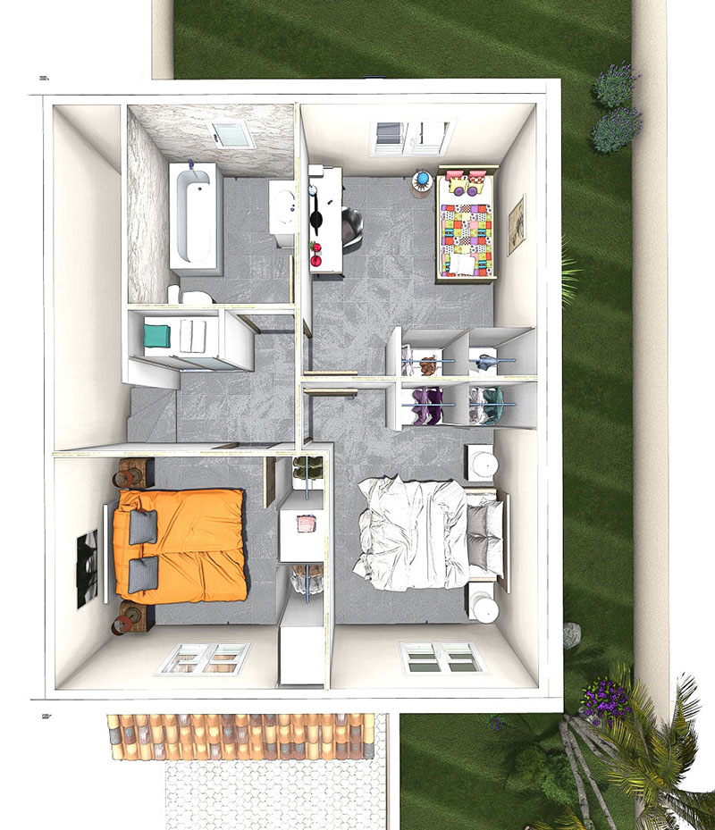Plan - Modèle Mitsu 3 Miniature 1